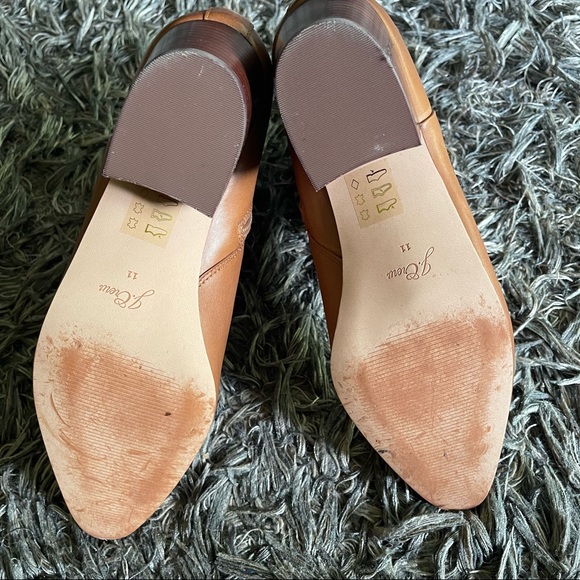 J. Crew Tan Brown Leather Western Boots Burnished Sand Sz 11 NEW WITHOUT BOX! - Picture 5 of 11